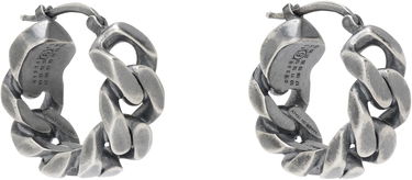 Náušnice Maison Margiela MM6 Maison Margiela Silver Twisted Hoop Earrings Metalická | SM6VG0100 SV0235, 2
