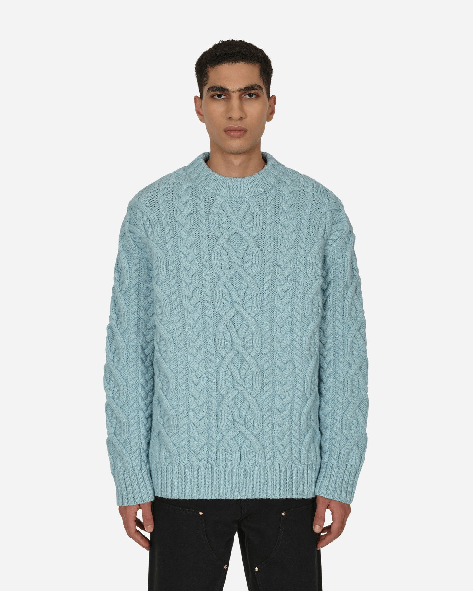 Cable Knit Sweater Blue