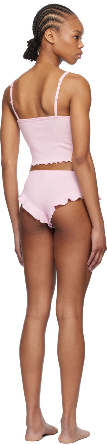 Pyžamo SKIMS SKIMS Pointelle Cropped Cami and Shorts Pajama Set Ružová | ST-SST-8459W, 2