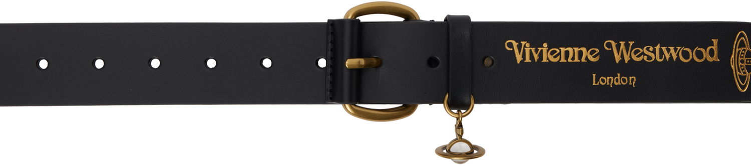 Opasok Vivienne Westwood Vivienne Westwood Wide Alex Charm Belt Čierna | 8201007JU-L009X-, 0