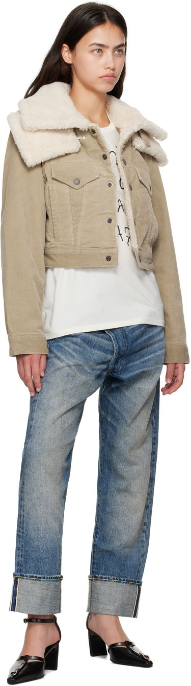 Bunda R13 R13 Sherpa Trucker Jacket Béžová | R13WD181-D333A, 3