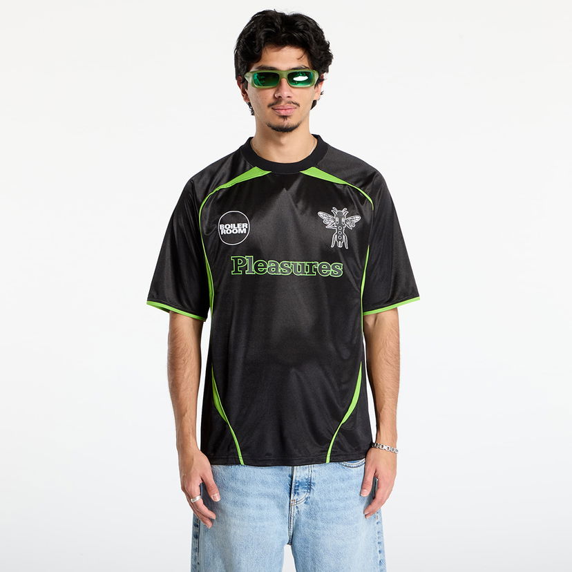 Dres Pleasures PLEASURES BOILER ROOM Soccer Jersey Čierna | P25F005-BLACK