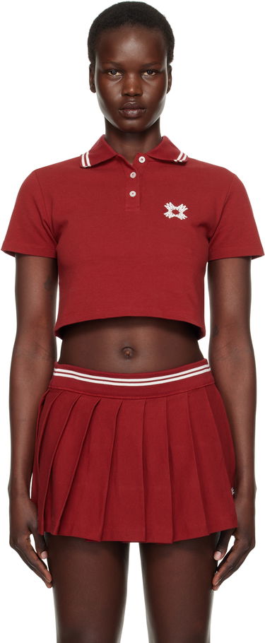 Sukňa AMIRI AMIRI MA Quad Cropped Polo Červená | AWJYPO1001, 0