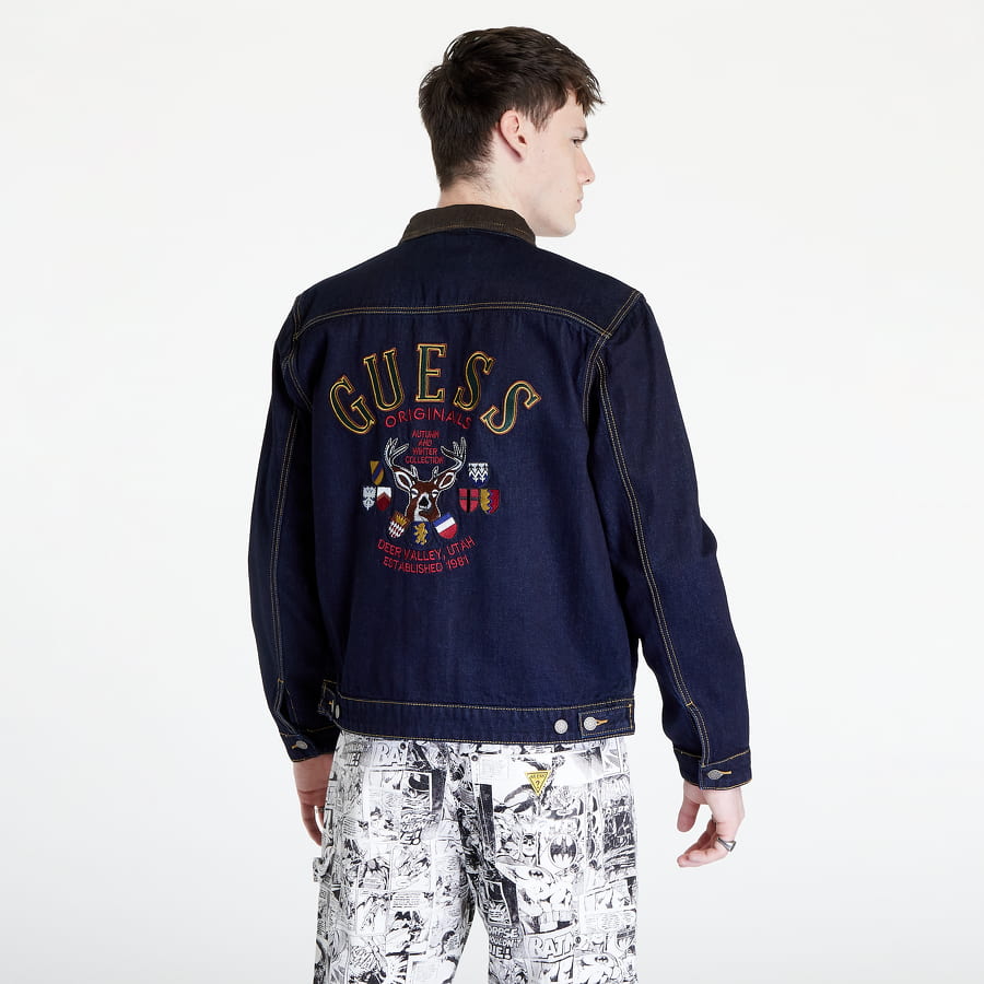 Bunda GUESS Deer Denim Jacket Modrá | M2BG71D4DP2-GODR, 0