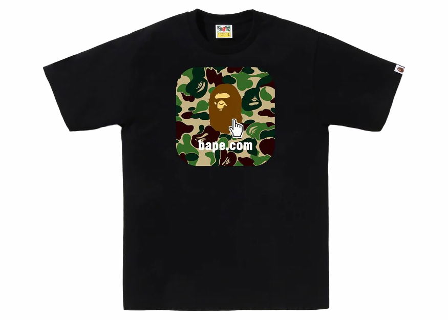 Tričko BAPE ABC Camo Online ABC Tee Čierna | 1J25-110-005, 0