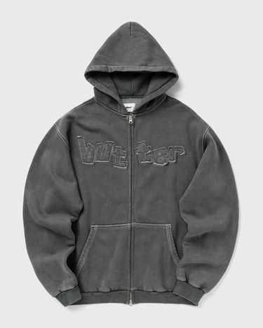 Mikina Butter Goods Mineral Wash Zip Hoodie Šedá | P20199, 0