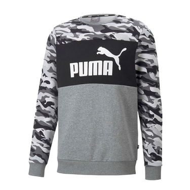 Mikina Puma Puma Essentials Camo Fleece Sweatshirt Šedá | 670255-01, 0