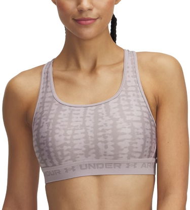 Podprsenka Under Armour Under Armour Crossback Mid Print Sports Bra Šedá | 1361042-011, 0