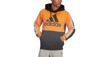 Mikina adidas Originals Essentials Colorblock Hoodie Oranžová | he4326, 1