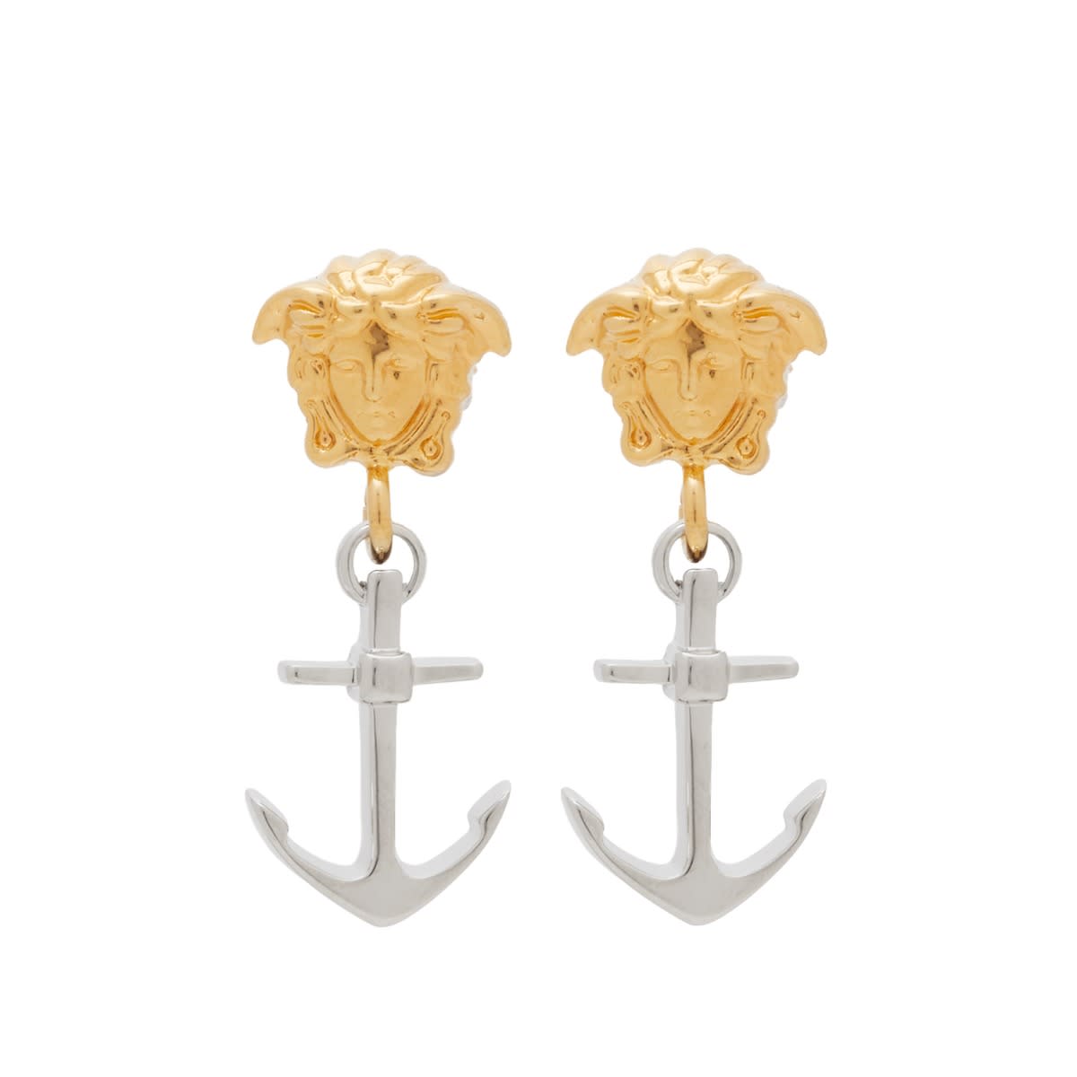 Náušnice Versace Anchor Medusa Earrings Béžová | 1013815-1A00620-4J390, 0