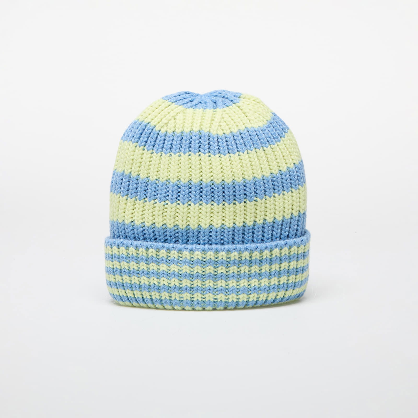 Knit Medium Stripe Beanie Pastel Blue Universal