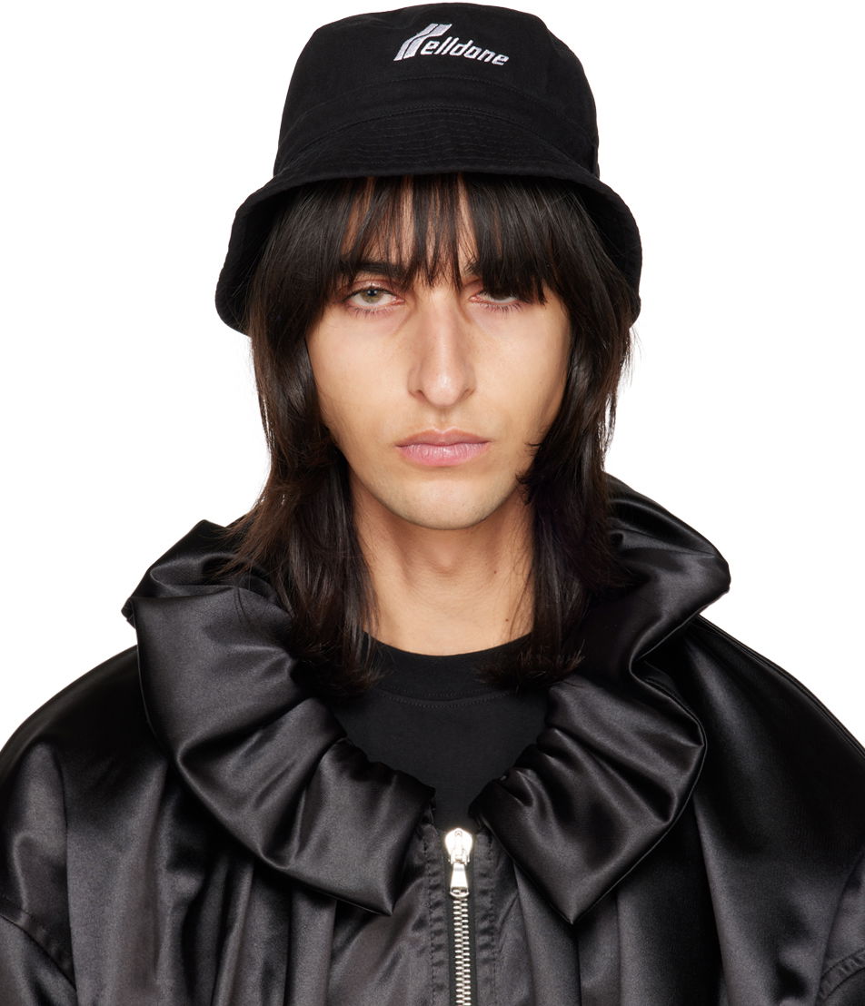 Klobúk We11done Embroidered Bucket Hat Čierna | WD-AH3-22-426-U-BK, 0