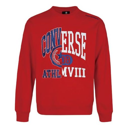 Sveter Converse Converse Logo Sweatshirt Červená | 10018354-A02