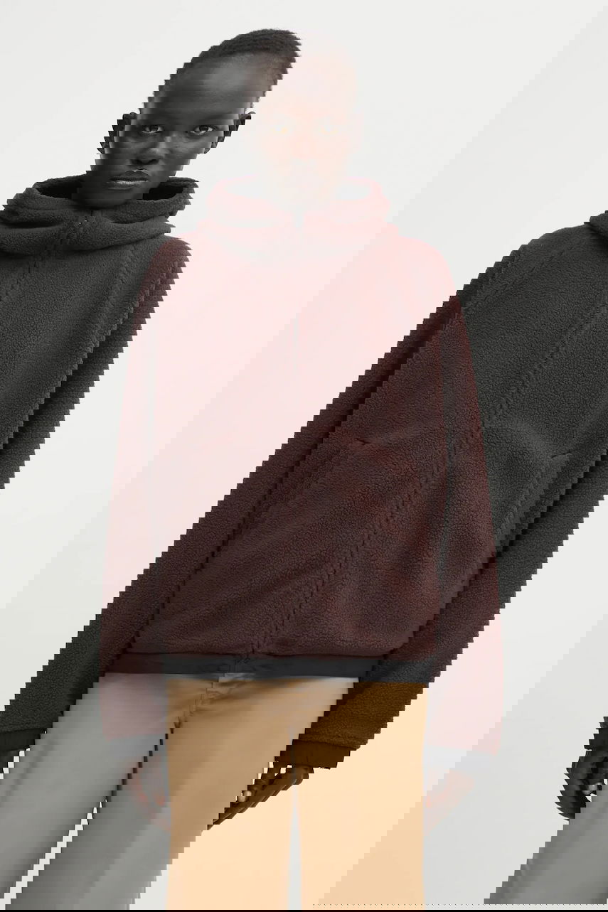 Bunda Carhartt WIP Hooded Helix Fleece Jacket Hnedá | I035461.3ANXX, 0