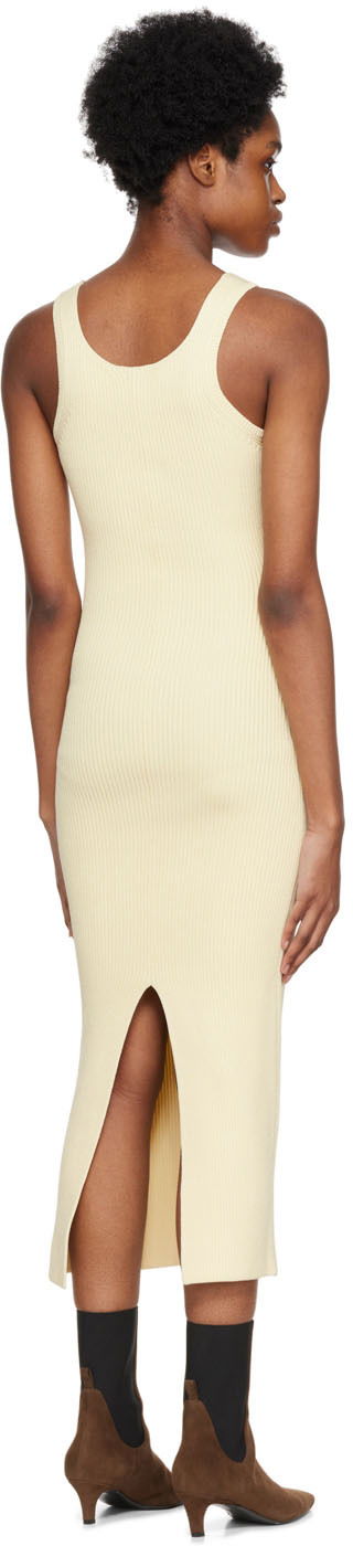 Šaty TOTEME Curved Compact Midi Dress Žltá | 223-669-320, 2
