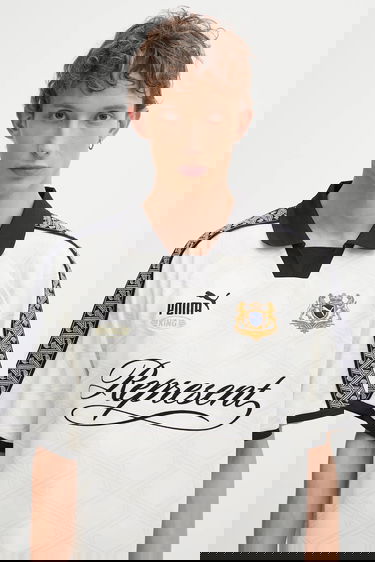 Polo tričko Puma Polo T-shirt PUMA x REPRESENT Biela | 633784, 3