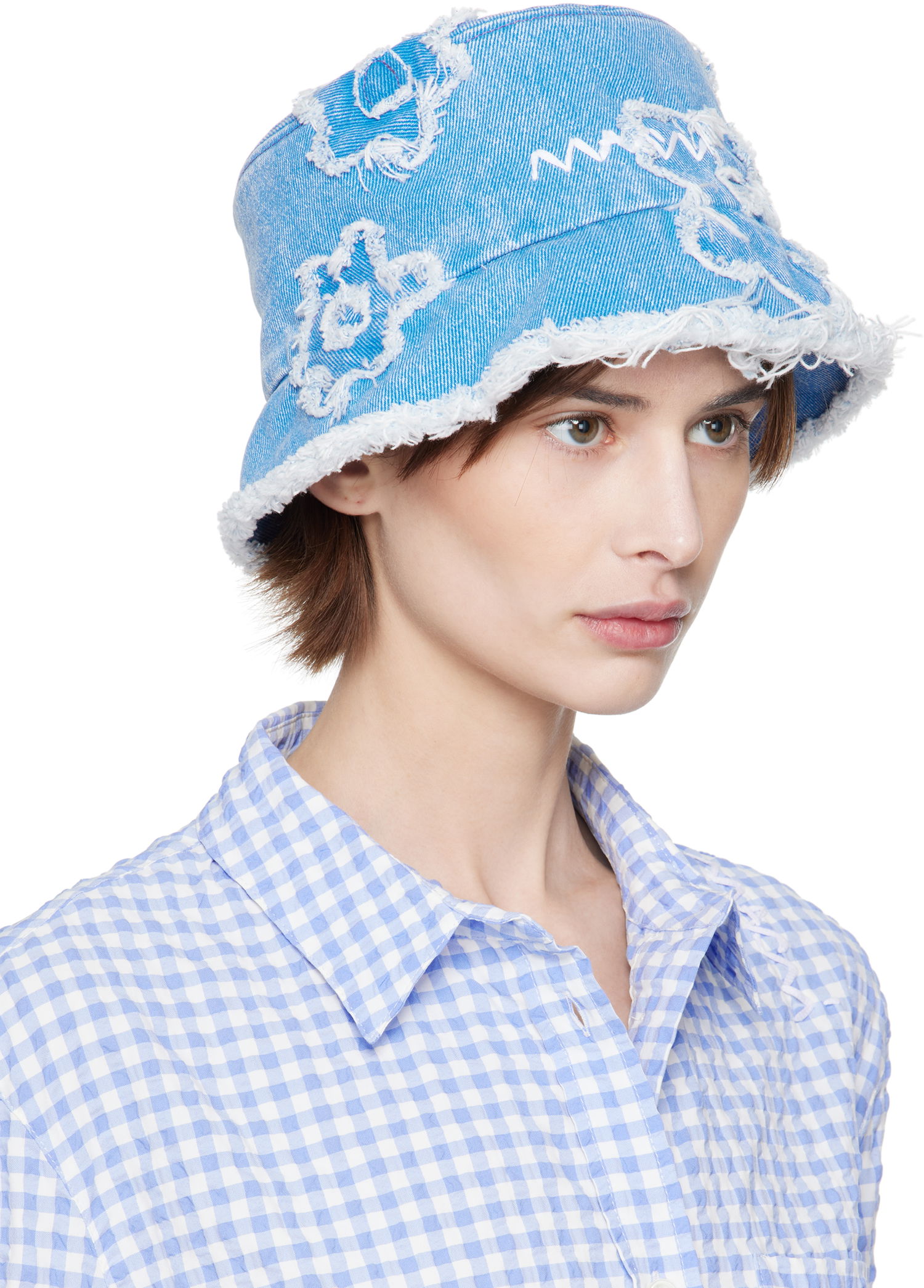 Klobúk Marni Marni Patched Denim Bucket Hat Modrá | CLMC0146U0 USCX34, 1