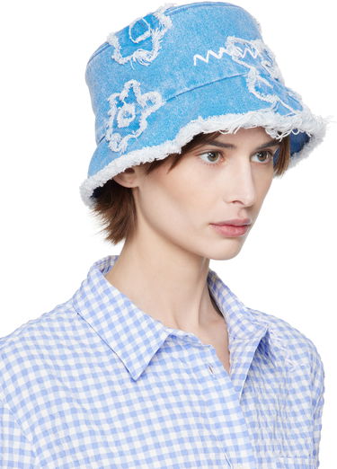 Klobúk Marni Marni Patched Denim Bucket Hat Modrá | CLMC0146U0 USCX34, 1