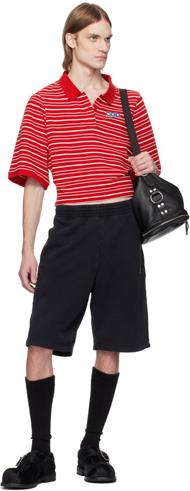 Šortky Martine Rose Martine Rose Logo Sweatshorts Čierna | 631JS02002M, 4