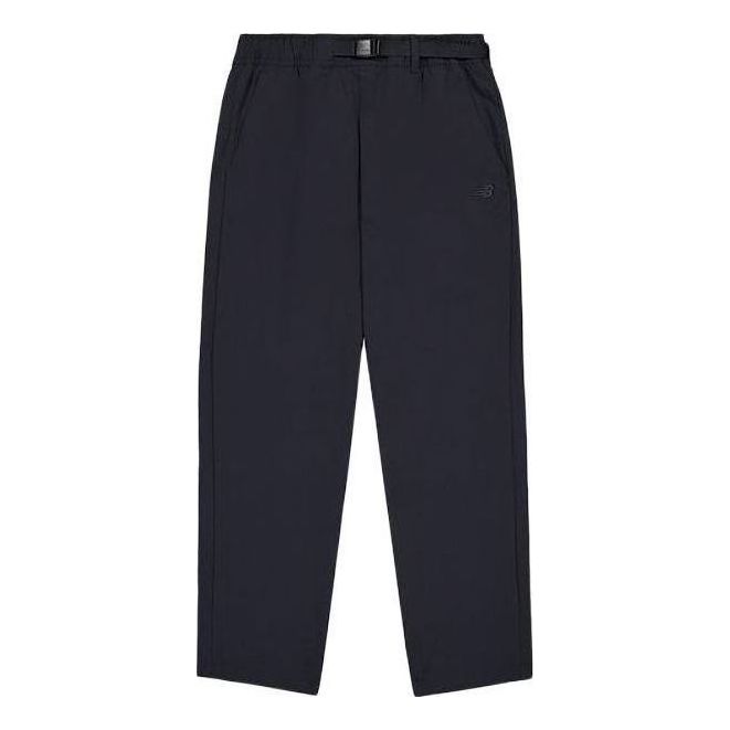 Nohavice New Balance Woven Logo Pants Navy | AMP42311-BK