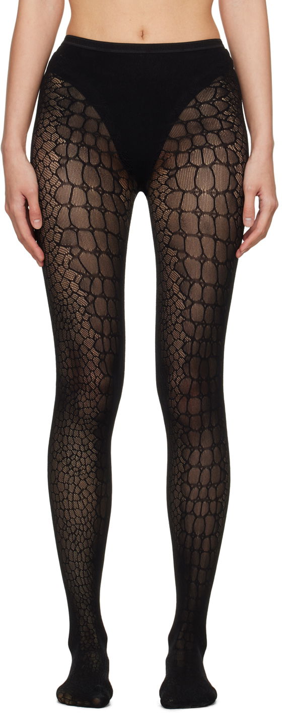 Croco Patterned Tights