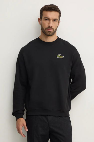 Mikina Lacoste Black Minimalist Sweatshirt Čierna | SH2741, 0
