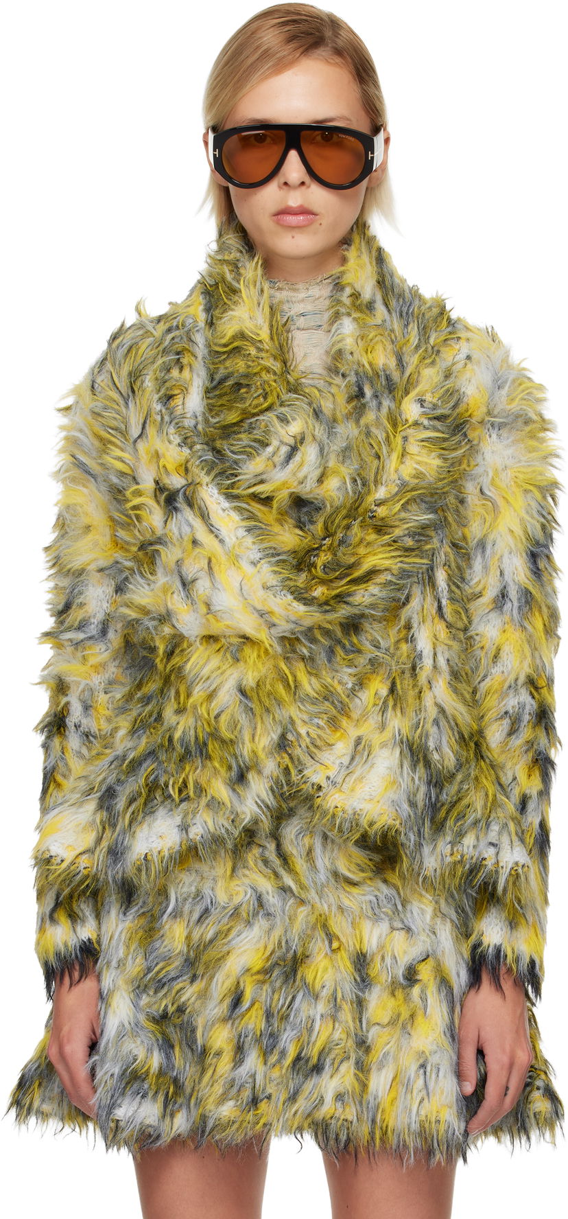 Sveter Diesel Shaggy Long-Pile Cardigan M-Annaine Rôznofarebný | A21468 0EGCD