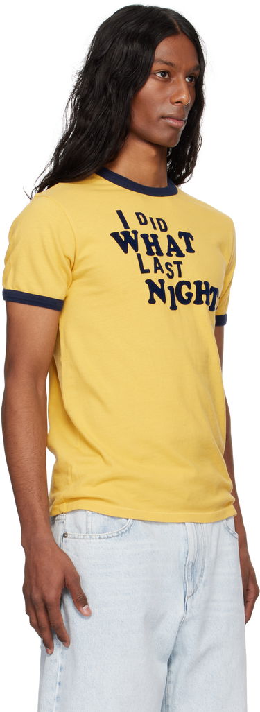 Tričko ERL ERL 'I Did What Last Night' Ringer T-Shirt Žltá | ERL10T003, 1