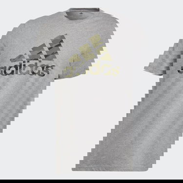 Tričko adidas Originals Essentials Single Jersey Camo Print Šedá | HE4376, 4