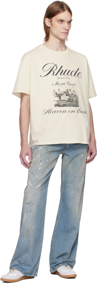 Tričko Rhude Rhude 'Heaven On Earth' Graphic Print T-Shirt Béžová | RHSS25TT07012, 3