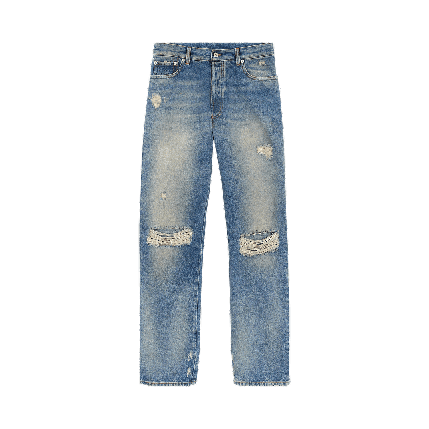 Džínsy HERON PRESTON Distressed Regular Jeans Modrá | HMYA011F22DEN0034000, 0