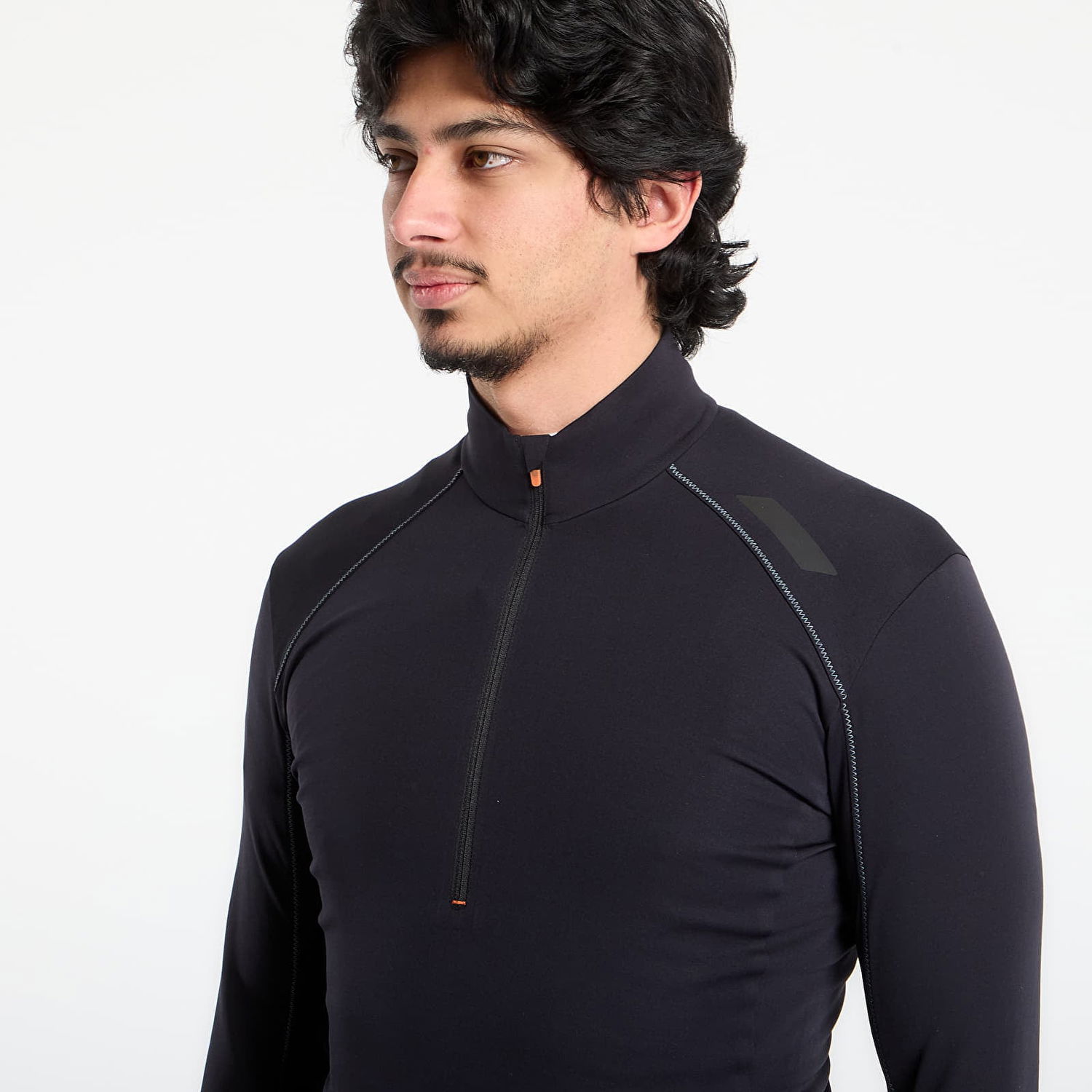 Tričko Soar Running SOAR Wooltech Long-Sleeve Half-Zip Running Top Čierna | AW25-SLS6M-BLK, 1