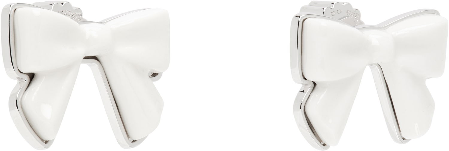 Náušnice SHUSHU/TONG YVMIN Edition Bowknot Earrings Biela | 25616WHT00DN2, 1