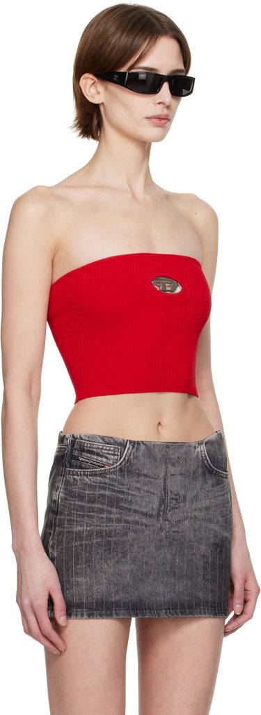 Crop Top Diesel M-Clarksvillex Tube Top Biela | A13019 0DLAX, 4