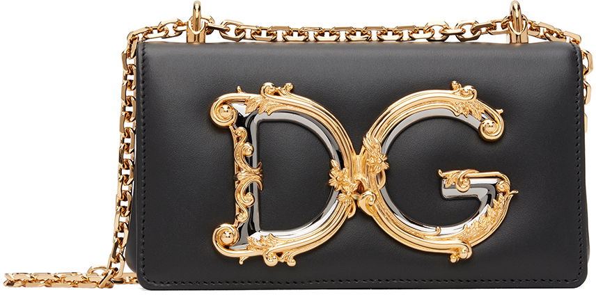 Kabelka Dolce & Gabbana Black DG Girls Phone Bag Čierna | BI1416 AQ507, 0