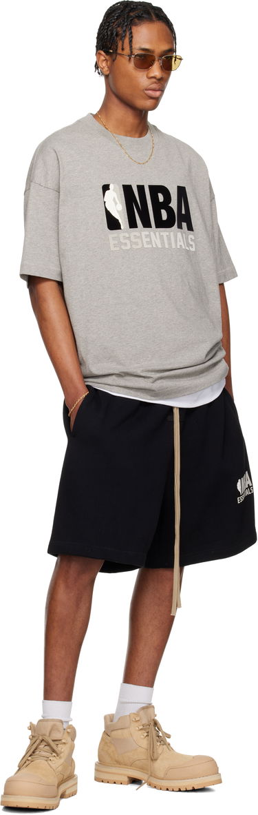 Tričko Fear of God Fear of God ESSENTIALS NBA Short Sleeve T-Shirt Šedá | 125AL244100F, 4