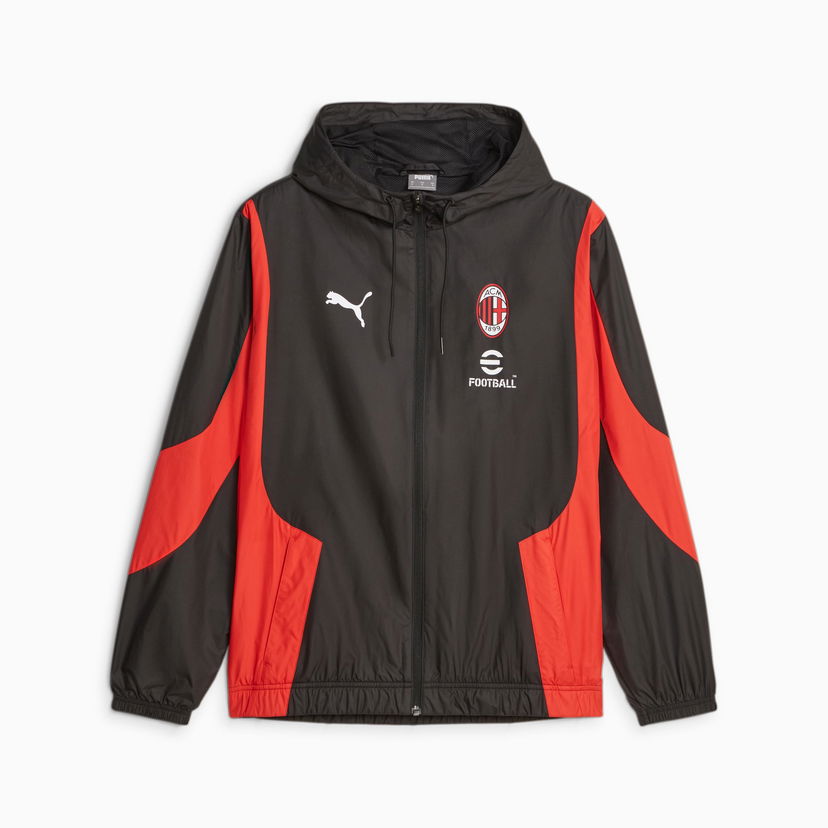 Vetrovka Puma Milan Warm Up Football Jacket Čierna | 772233_04