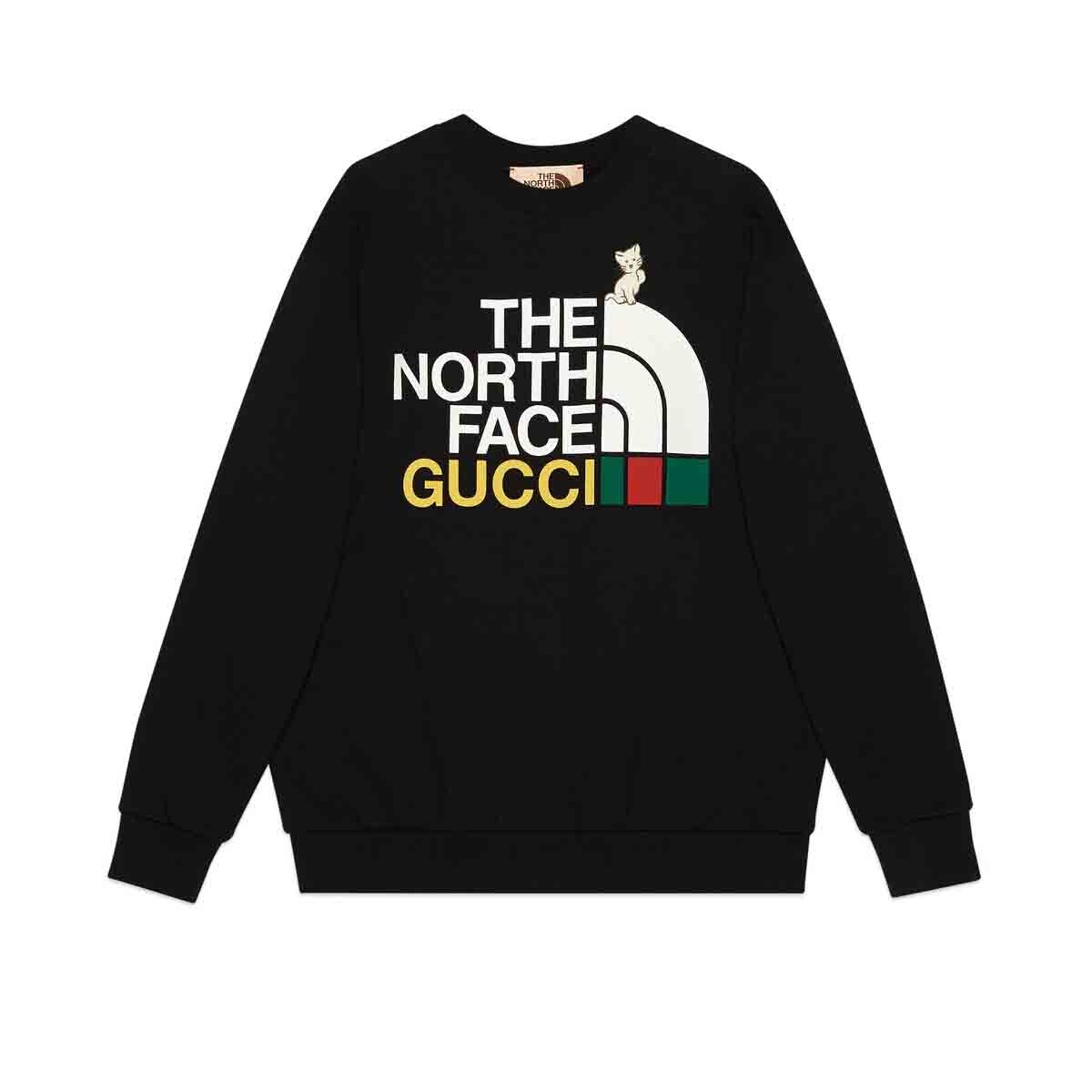 Mikina Gucci The North Face x Sweatshirt Čierna | 617964 XJDTE 1082, 0