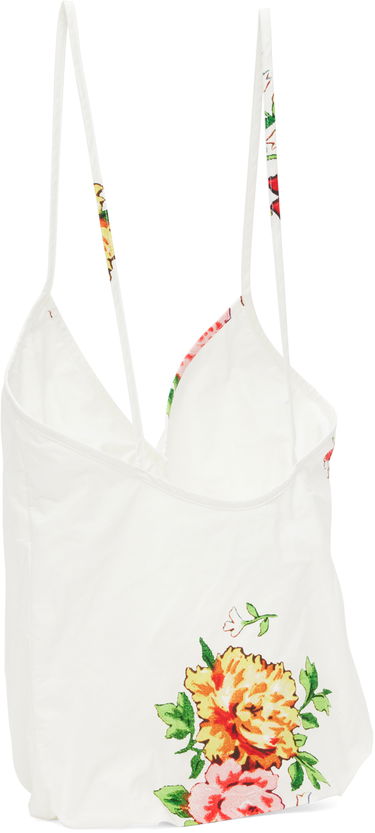 Tielko We11done Floral Print Cami Top Biela | WD-AB1-23-483-U-MX, 2