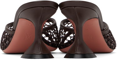 Starostlivosť o obuv Amina Muaddi Amina Muaddi Lupita Net 70 Heeled Sandals Biela | LUPITA NET 70, 4