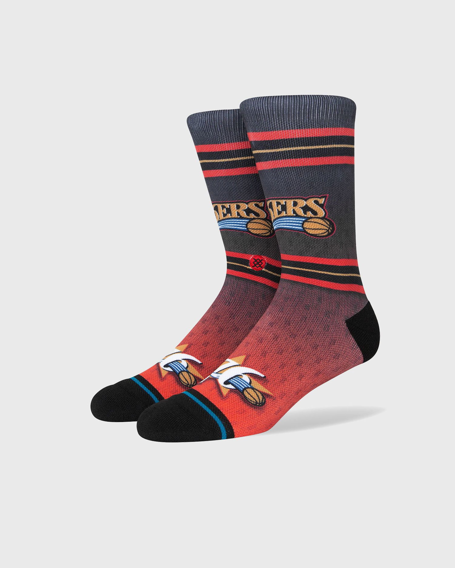 Ponožky Stance FADER CREW SOCKS PHILADELPHIA 76ERS Červená | 190107501101, 1