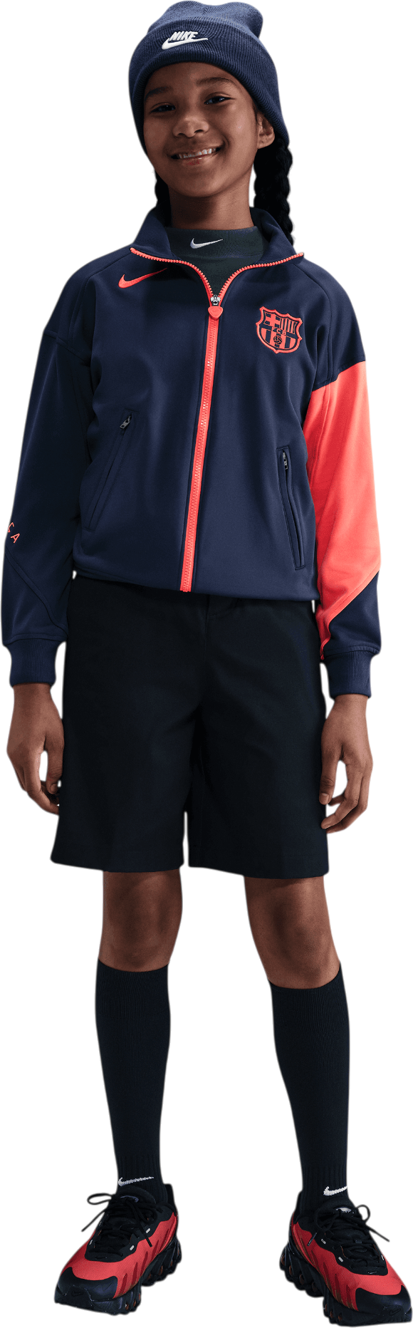 Bunda Nike Dri-FIT Total 90 FC Barcelona Soccer Anthem Jacket Navy | hm4179-410, 1