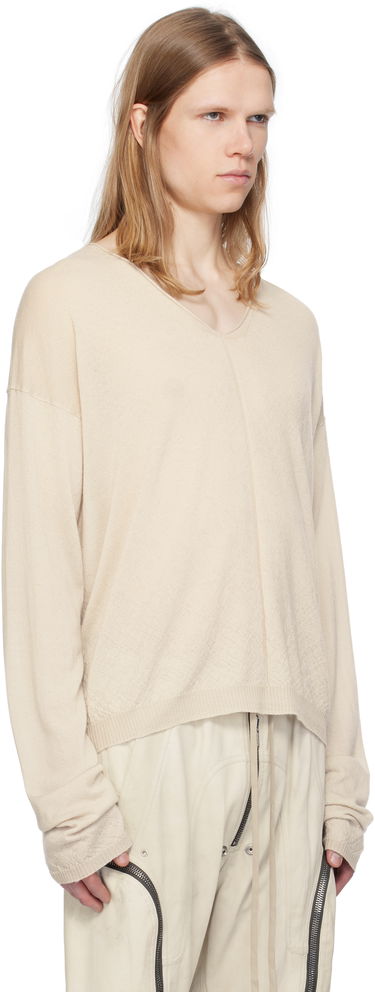 Sveter Rick Owens Rick Owens Hollywood V-Neck Sweater Čierna | RU01E5621 WS, 4