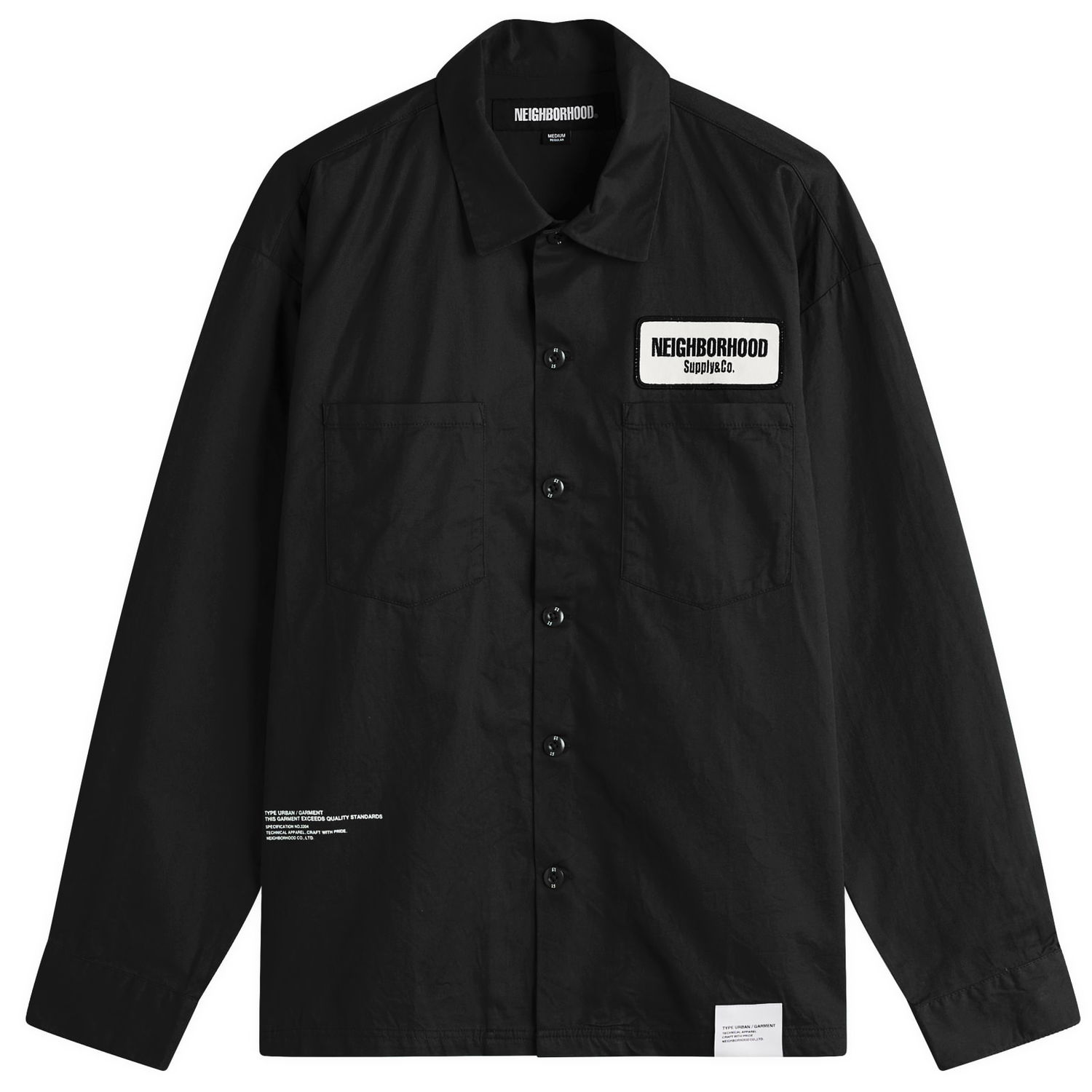 Košeľa Neighborhood Classic Work Shirt Čierna | 251TSNH-SHM03-BLK, 1