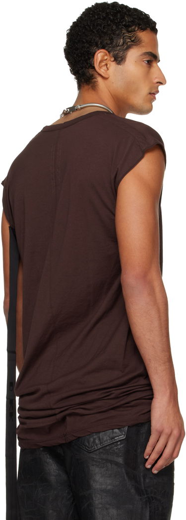 Tričko Rick Owens DRKSHDW Concordians Dylan Deep V-neck T-shirt Hnedá | DU02E7157 BH, 2