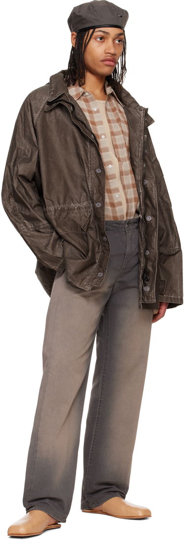 Parka OUR LEGACY Our Legacy Horizon Hooded Waxed Cotton Jacket Šedá | M2251HAB, 3