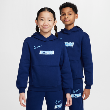 Mikina Nike Erling Haaland Club Fleece Hoodie Modrá | HJ3837-492, 1