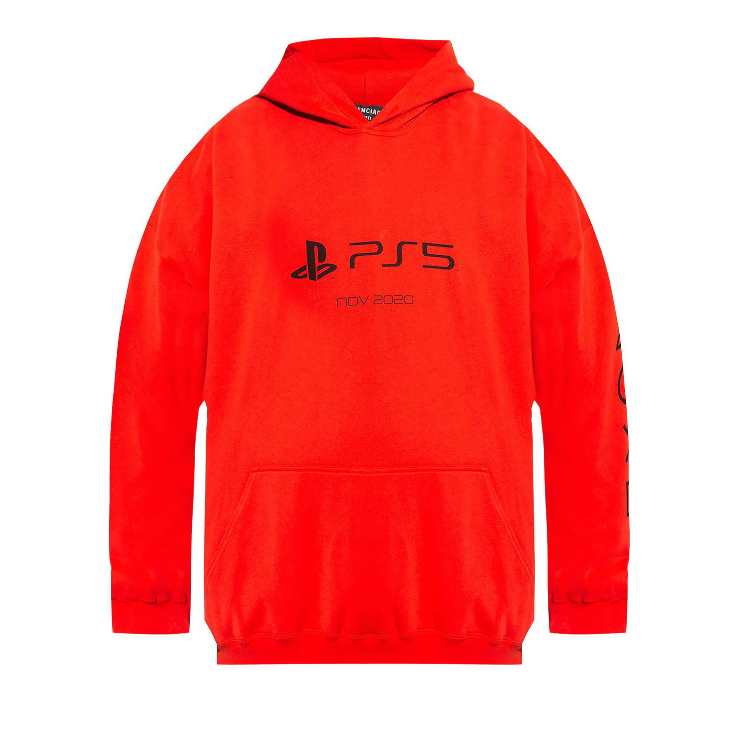 Mikina Balenciaga Playstation Boxy Hoodie Červená | 651799 TKVF4 6552, 1