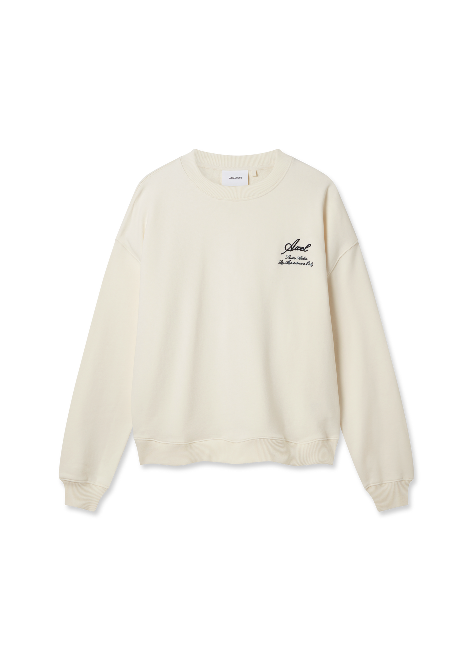 Mikina AXEL ARIGATO Cream Relaxed-Fit Sweatshirt Biela | A3000001, 1