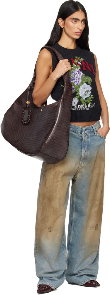 Tenisky a topánky GANNI Lace-Up Mule Heels Vínová | S3039, 4